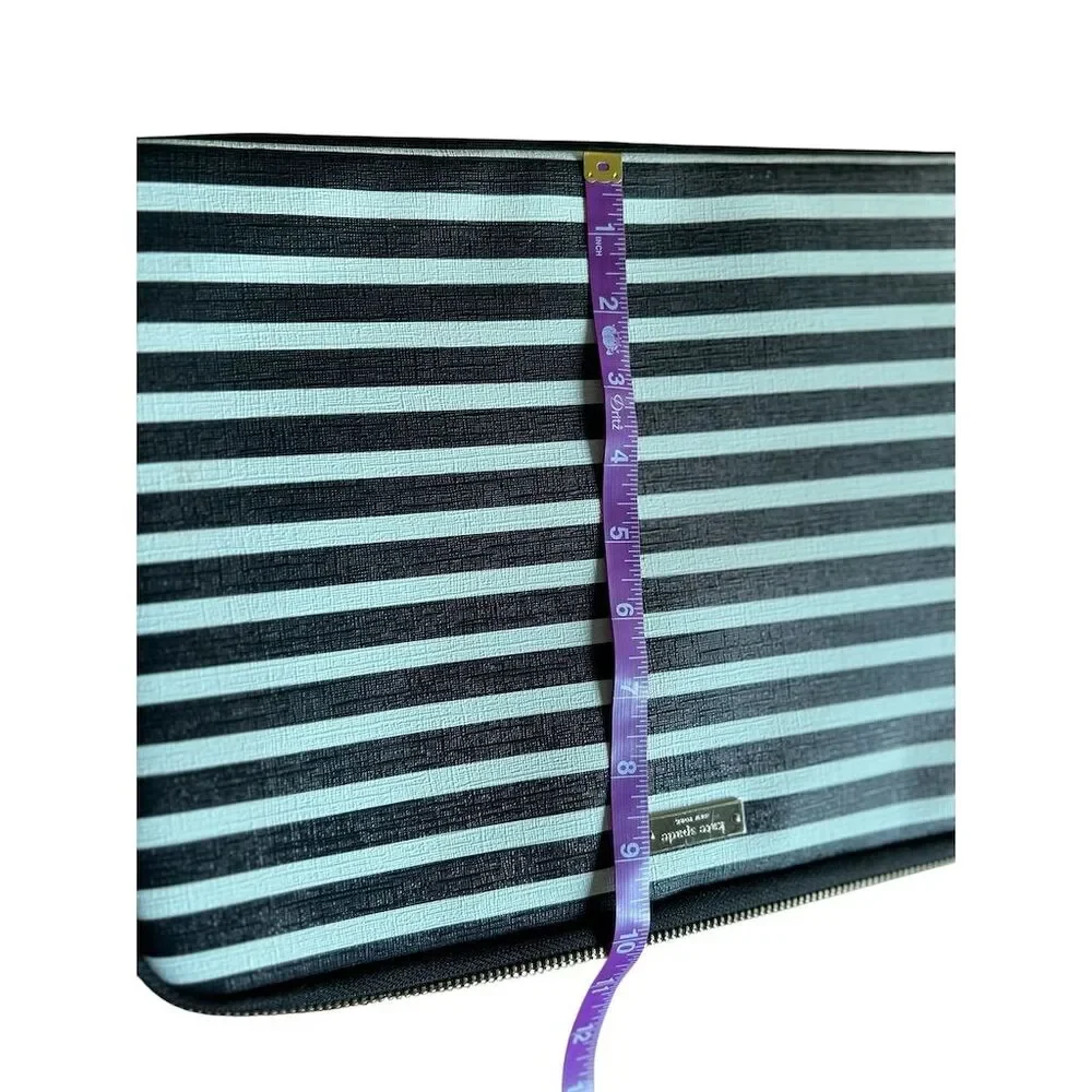 Kate Spade‎ Striped Laptop Case Black & White Zippered Unisex